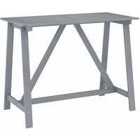 Garden Bar Table Grey 140x70x104 cm Solid Acacia Wood24287-Serial number