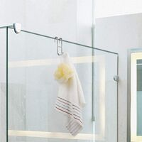 Set of 2 Lightweight Shower Enclosure Wall Hook , Glass Bathroom Shower Door Hooks , Bathroom Shower Wall Hooks,Betterlife