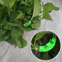 50 Pack 90 Degree Plant Clips for Controlling Plant Growth, Suitable for Bend Plant Stems and Change Growth Direction, BR-Vie (Green)