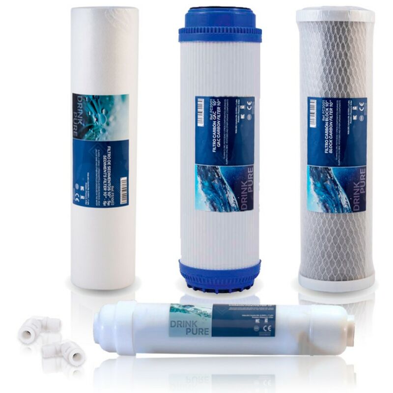 KIT DI RICAMBIO FILTRI PER DEPURATORE ACQUA OSMOSI INVERSA 5 STADI