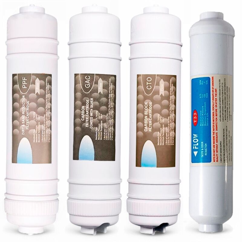 Kit Filtri Acqua 5 Stadi Ricambio Osmosi Inversa Depuratore Acqua con Membrana Osmosi Inversa 75 GPD Filtri Acqua Italia