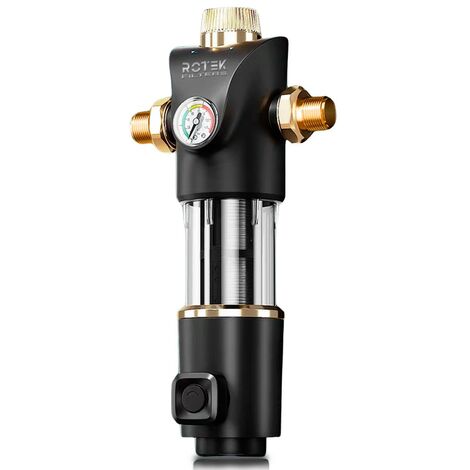Prefiltro dell'acqua con manometro frontale di ultima tecnologia