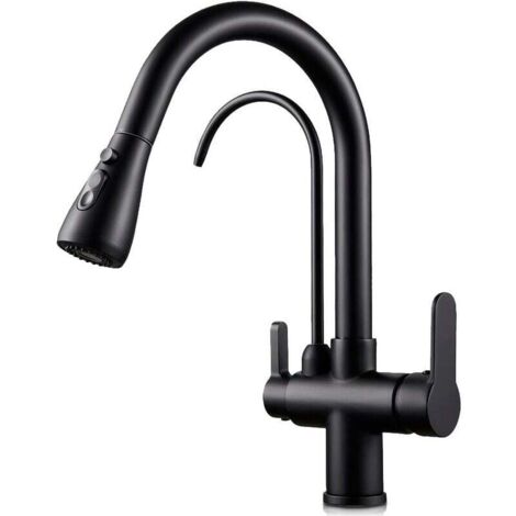 Rubinetto Per Osmosi Inversa FINERFILTERS 1/4", Stile Europeo, Nichel Spazzolato, Universale Per Sotto Lavello