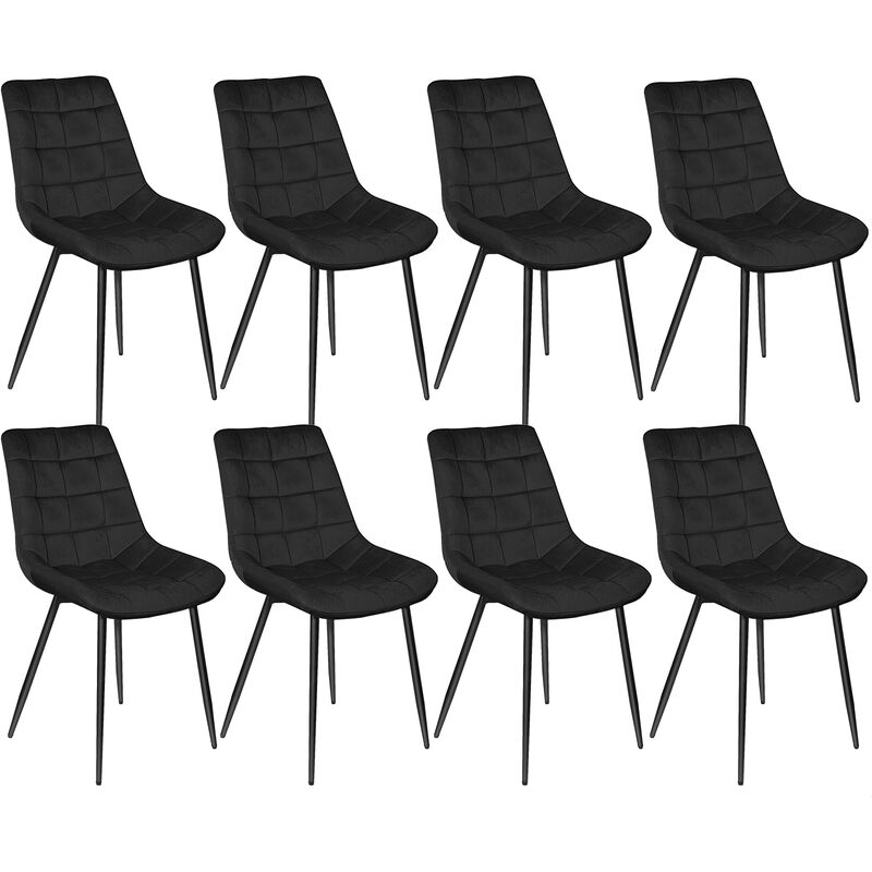 Chaise matelassée terre lot de 6pcs