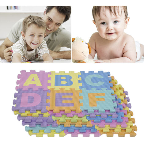 Grand Tapis Puzzle mousse éducatif avec les lettres de l'alphabet