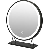 Rond Miroir à cosmétique , miroir à maquillage lumineux, 50*50cm , 6500k , Gradable en trois couleurs - Blanc