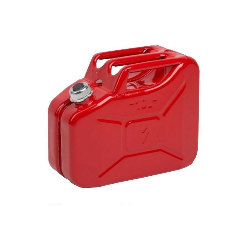 Tanica Metallica Verde 20L - Omologata GU/TUV Per Benzina, Acqua E Carburante, Trasporto Sicuro