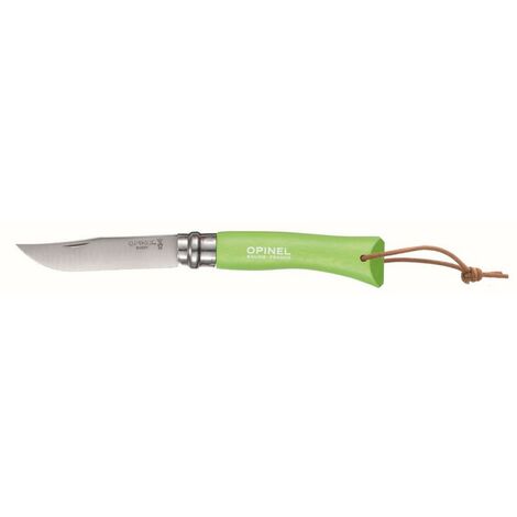 Opinel AVVENTURIERO Verde N.7 - Coltello Serramanico Acciaio Inox Manico Legno Lama 8 cm