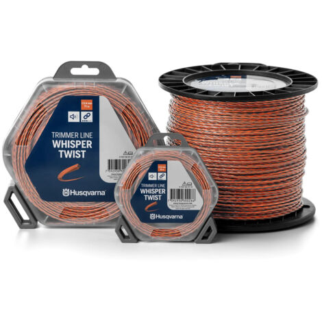 Husqvarna Whisper - Filo Decespugliatore 3 mm x 48 m Arancione/Grigio Bobina
