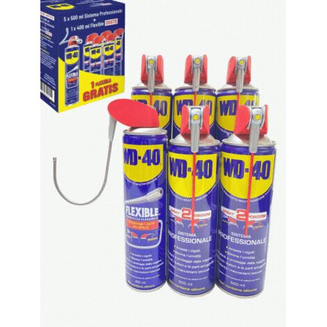 WD-40 500BOX - Sbloccante Multifunzione Spray Set da 5 - 500ml Lubrifica Sblocca Pulisce Protegge
