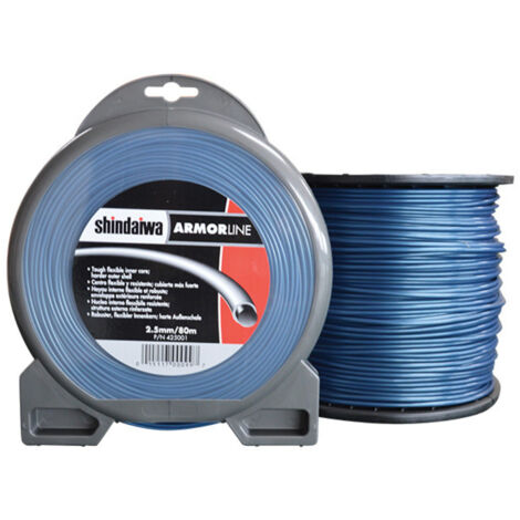 Shindaiwa Armorline Tondo - Filo Decespugliatore Blu 2,5 mm x 40 m Tondo Resistente