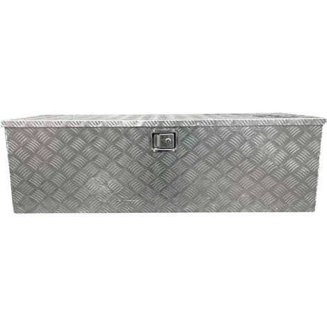 Box alluminio grande GuruPro 124 cassetta porta attrezzi 124x38,5x38 cm con serratura