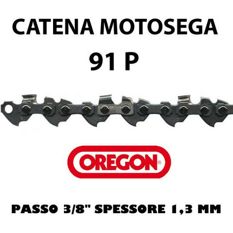 Catena Oregon 91P per motosega, passo 3/8" spessore 1,3 Maglie: 52