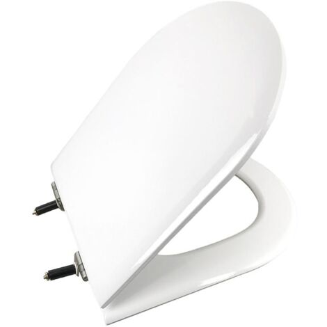 Tapa WC Gala 2085108 – Abattant horizontal en MDF blanc brillant – Fixation horizontale – Compatible WC MARINA avant 2007