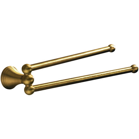 Portasalviette GEDY linea Romance doppio braccio a snodo Bronzo (1/3)