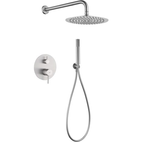 Ensemble De Douche Monocommande Encastré Monza Nickel Brossé Imex Imex Gpm039 Nq