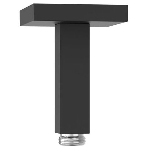 TRES 13452202NM COMPLEMENTOS DE DUCHA Brazo A Techo Color Negro Mate - ref: 13452202NM (1/2)
