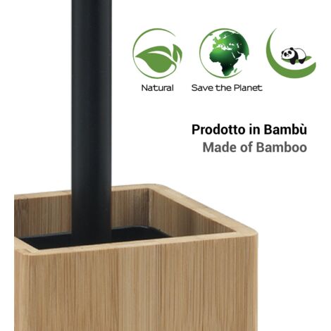 GEDY BN334100000 BONNIE Escobillero Natural Negro Mate - ref: BN334100000 (1/2)