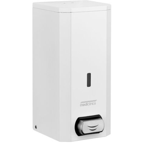 MEDICLINICS DJS0033 Dispensador de Espray Desinfectante Manual de 1 5L Acero Inox AISI 304 Acabado Blanco - ref: DJS0033