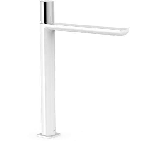 Mitigeur lavabo Blanc Chrome - TRES 20020306BL (1/2)