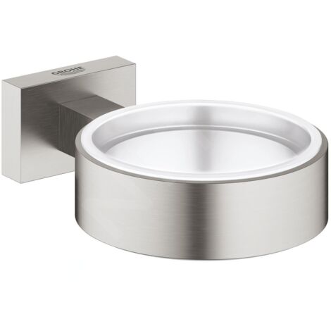 Grohe Essentials Cube - Porte-verre/savon, supersteel 40508DC1 (1/3)