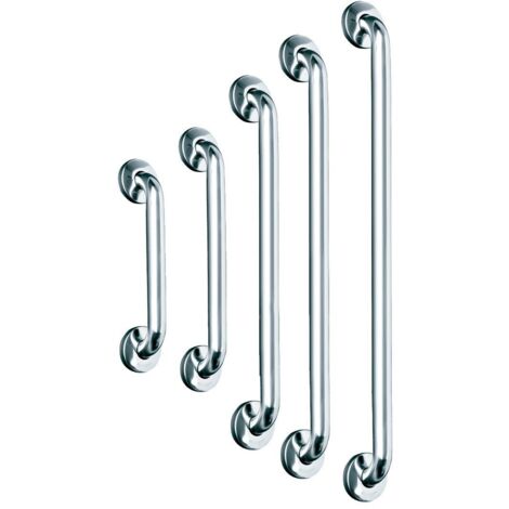 MEDICLINICS Barra de Apoyo Recta Inox Brillo - Medida: 842 MM - Medida: 842 MM - ref: BR0750C (1/2)
