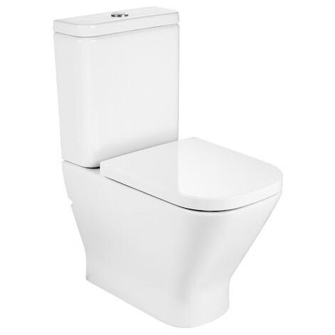 Tapa y asiento de Supralit® para inodoro de tanque bajo compacto THE GAP - ROCA Características: Caída libre