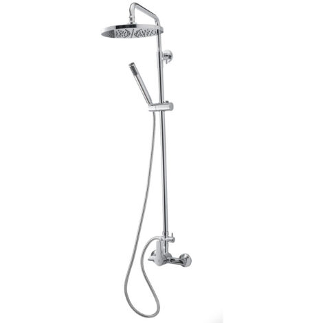 PRESTO 71550300 INGO PLUS Columna Ducha Mezcladora Rociador 250 mm y Flexo inox Cromo - ref: 71550300 (1/4)