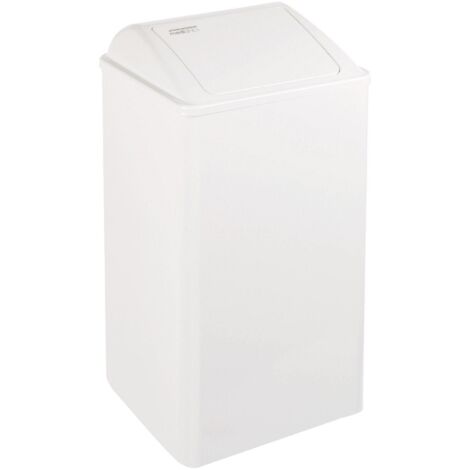 MEDICLINICS PP0065 Papelera con tapa auto-retorno Blanco - ref: PP0065 (1/2)