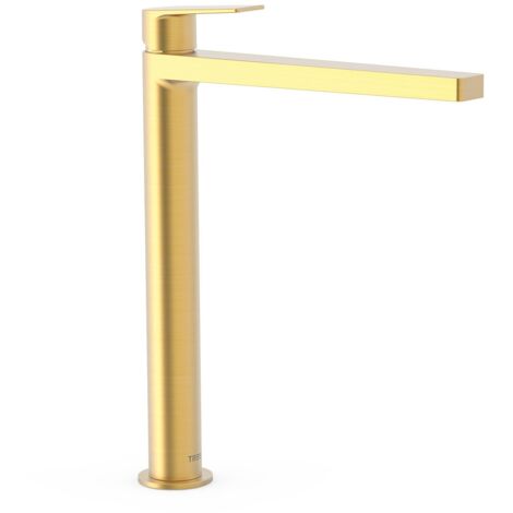 TRES 21180301OM PROJECT Grifo Lavabo Monomando Caño Alto XXL Oro Mate - ref: 21180301OM (1/2)
