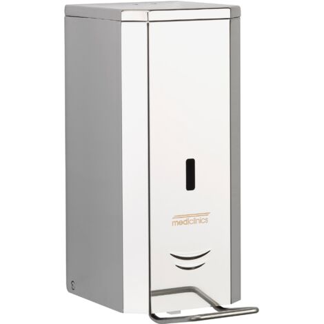 MEDICLINICS DJFP035C Dispensador de Jabón Espuma de Accionamiento Manual 1 5L Acero Inox AISI 304 Acabado Brillo - ref: DJFP035C