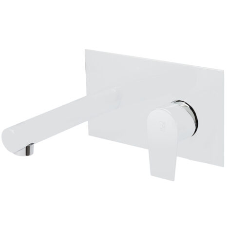 PRESTO 4605611 AROHA Grifo Mural De Lavabo Blanco - ref: 4605611 (1/2)