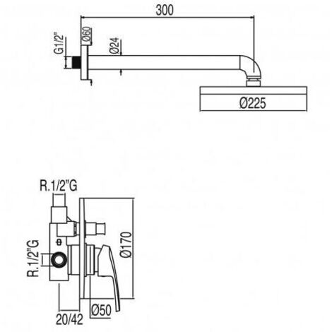 ECO-TRES 07099002 Kit Ducha Grifo Empotrado - ref: 07099002 (1/4)