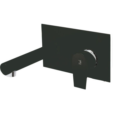PRESTO 4605616 AROHA Grifo Mural De Lavabo Negro - ref: 4605616 (1/4)