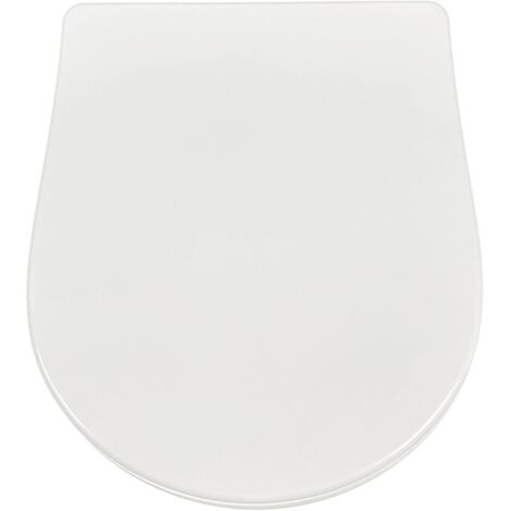 Jacob Delafon – Abattant WC Thermodur E2488900 – Bisagras métalliques inox – Installation rapide – Résistant jusqu'à 150 kg – Compatible Odéon Rive Gauche (1/2)