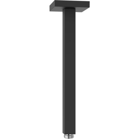 TRES 13462202NM COMPLEMENTOS DE DUCHA Brazo A Techo Color Negro Mate - ref: 13462202NM (1/2)