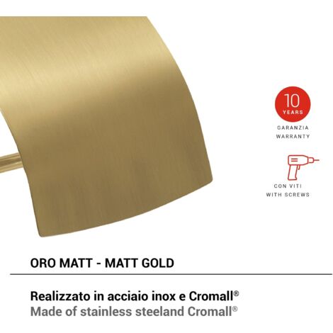 Porte rouleau medea bronze mat - CRISTINA ONDYNA SHME1193