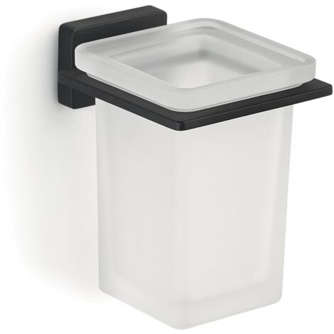 GEDY 44101400200 ATENA Portacepillos Negro Mate - ref: 44101400200 (1/2)
