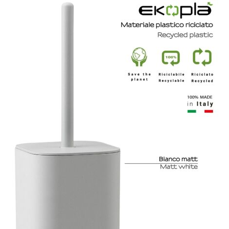 GEDY 63330200300 SEVENTY EKOPLA Escobilleros Blanco Mate - ref: 63330200300 (1/2)