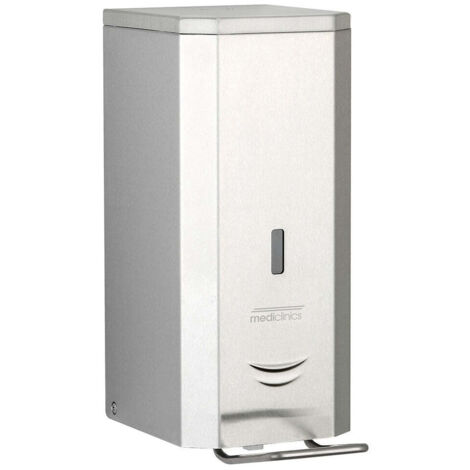 MEDICLINICS DJP0034CS Dispensador de Jabón Líquido de Palanca de Acero Inox AISI 304 1 5L Acabado Satinado - ref: DJP0034CS (1/2)