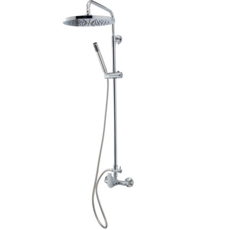 PRESTO 71250300 ALBOS Columna Ducha Con Rociador y Flexo Inox Cromo - ref: 71250300 (1/4)