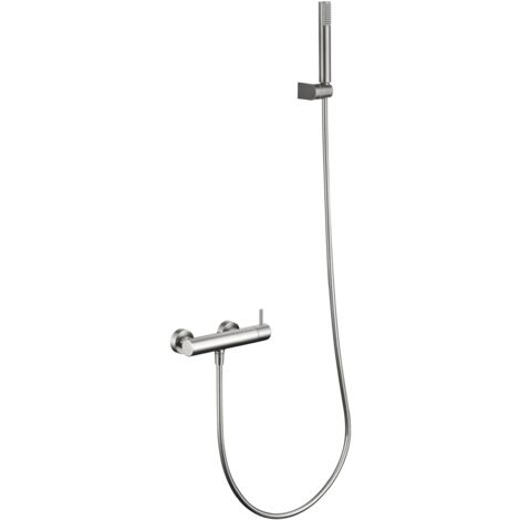 IMEX BDM039-5NQ MONZA Kit Grifo Monomando Ducha Color Níquel Cepillado - ref: BDM039-5NQ (1/5)