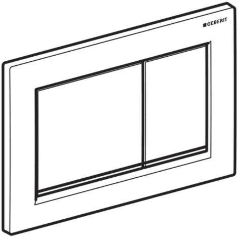 GEBERIT 115.080.KL.1 OMEGA 30 Pulsador Blanco/Cromo Mate/Blanco - ref: 115.080.KL.1