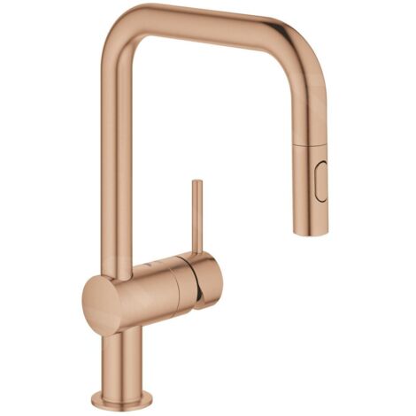 Mitigeur monocommandé pour évier 225mm – Bec extractible et pivotant – Cartouche céramique GROHE SilkMove – Débit max 9 l/min