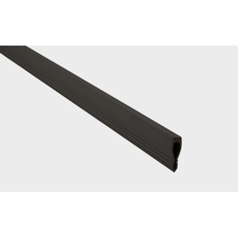 Joint de dilatation en PVC coextrudé 40mm x 2500mm – Absorption des mouvements – Pour sols intérieurs et extérieurs – Installation facile – Emac - Negro-10