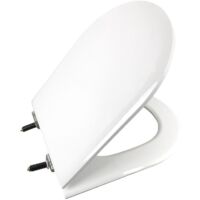 Tapa WC Gala 2085108 – Abattant horizontal en MDF blanc brillant – Fixation horizontale – Compatible WC MARINA avant 2007