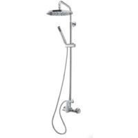PRESTO 71550100 Columna Ducha Mezcladora Ingo Plus Rociador 200 mm y Flexo Inox - ref: 71550100