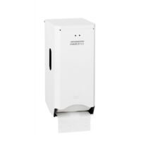 MEDICLINICS PR2784 Dispensador de Papel Higiénico de Doble Rollo para Montar en Pared Acabado Blanco - ref: PR2784