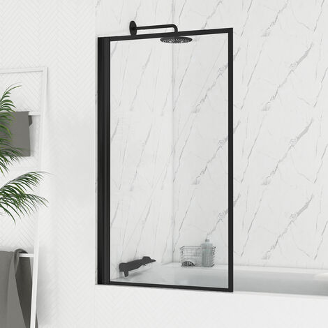 Parete vasca ribaltabile 80x140cm - Nero Opaco - DARK CONTOURING SCREEN