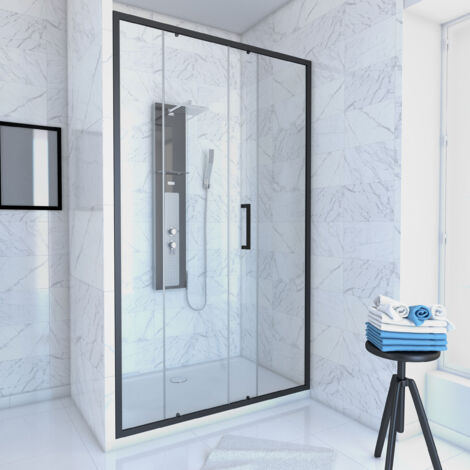 Porta doccia 120x80 Scorrevole + Piatto da appoggiare - CRUSH MOON 120x80 (1/4)